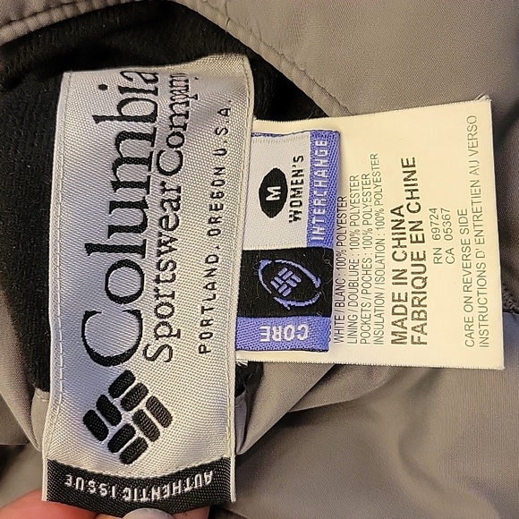 Columbia Women's Reversible Medium Gray/Dark Gray Ski Jacket, M - Picture 16 of 16